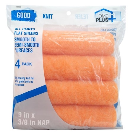 Home Plus Home Plus Good Polyester Knit 9 in. W X 3/8 in. Paint Roller Cover 4 pk ACE RS114340900